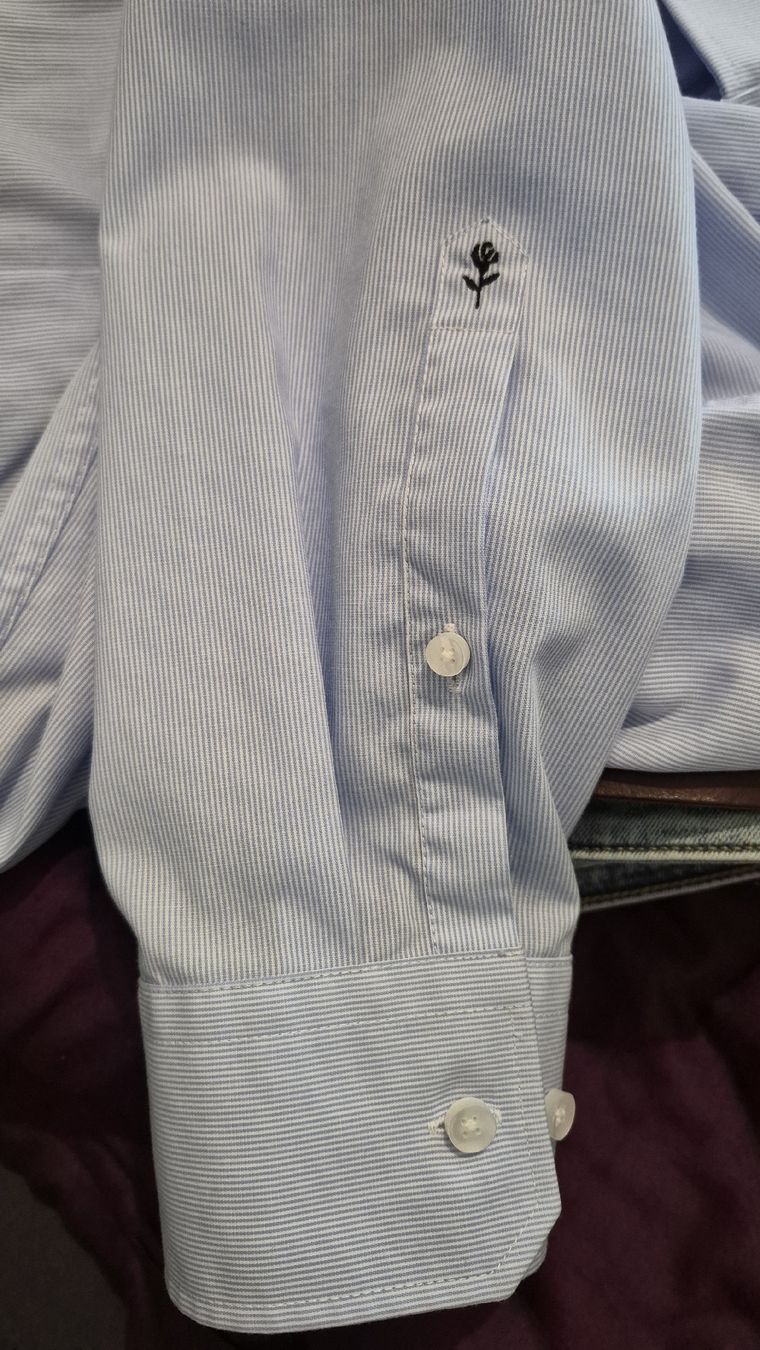 Camicie: Seidensticker Hemd, Gr. 41, Slim Fit, hellblau gestreift – Usato da Fehraltorf venduto da Endavour 3