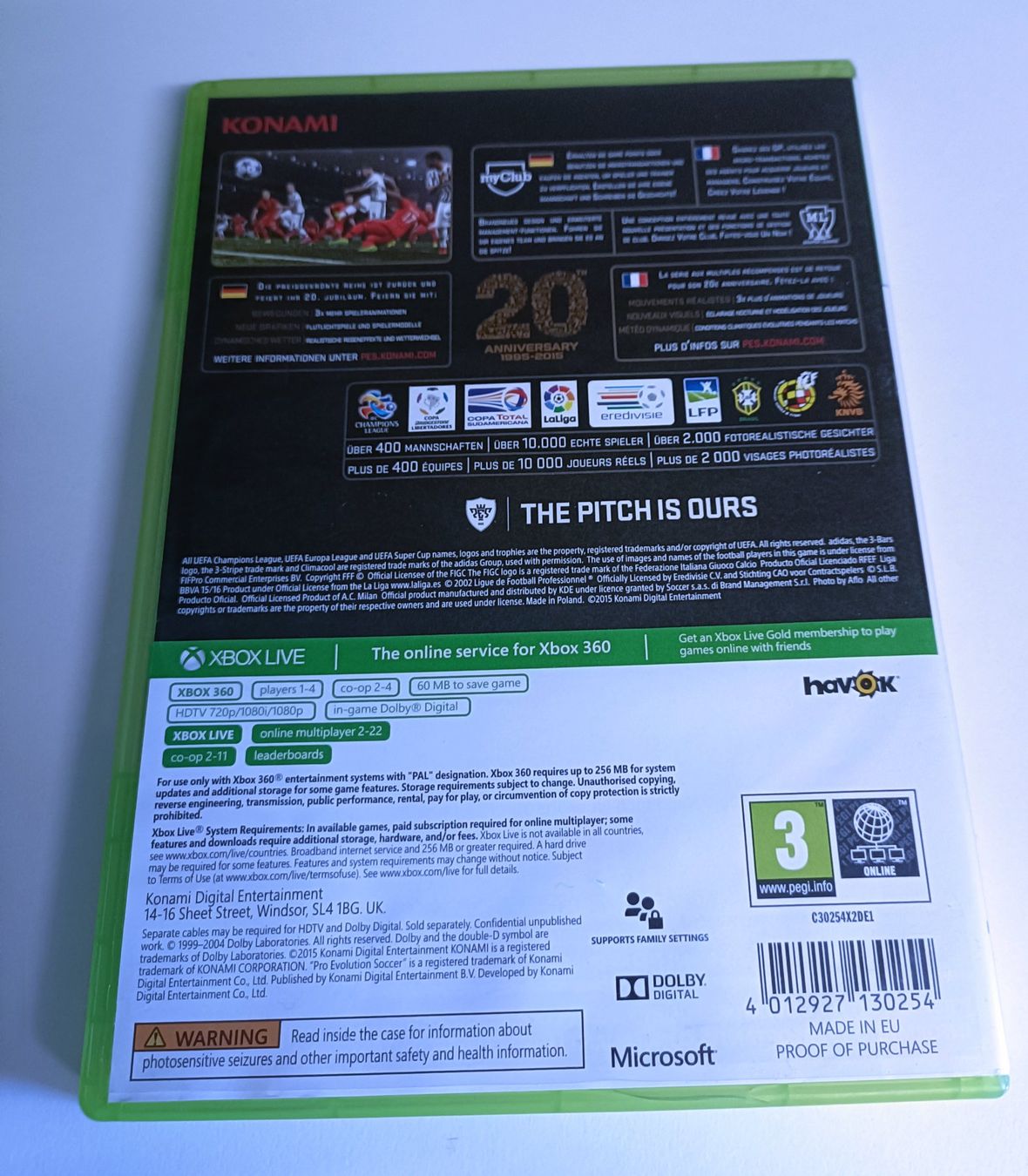 Spiele: Pro Evolution Soccer 2016 (PES 2016) | XBOX 360 – Gebraucht aus Köniz von Gamecollect 1