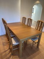 Tisch mit 6 Stühlen ausziehbar 