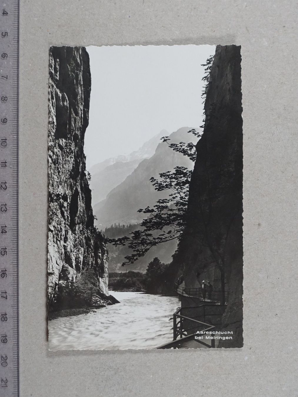 Ansichtskarten: Meiringen, Aareschlucht – Gebraucht aus Lenzburg von fh1
