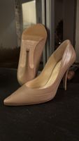 Max Mara Leather Heels, Size 36, Beige - Fall Fashion!