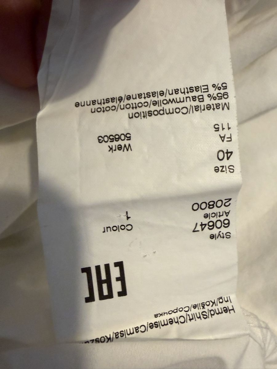 Karl Lagerfeld Camicie: Camicia LAGERFELD bianca taglia 40 96 uomo – Usato da Lugano venduto da can_xdd8 5
