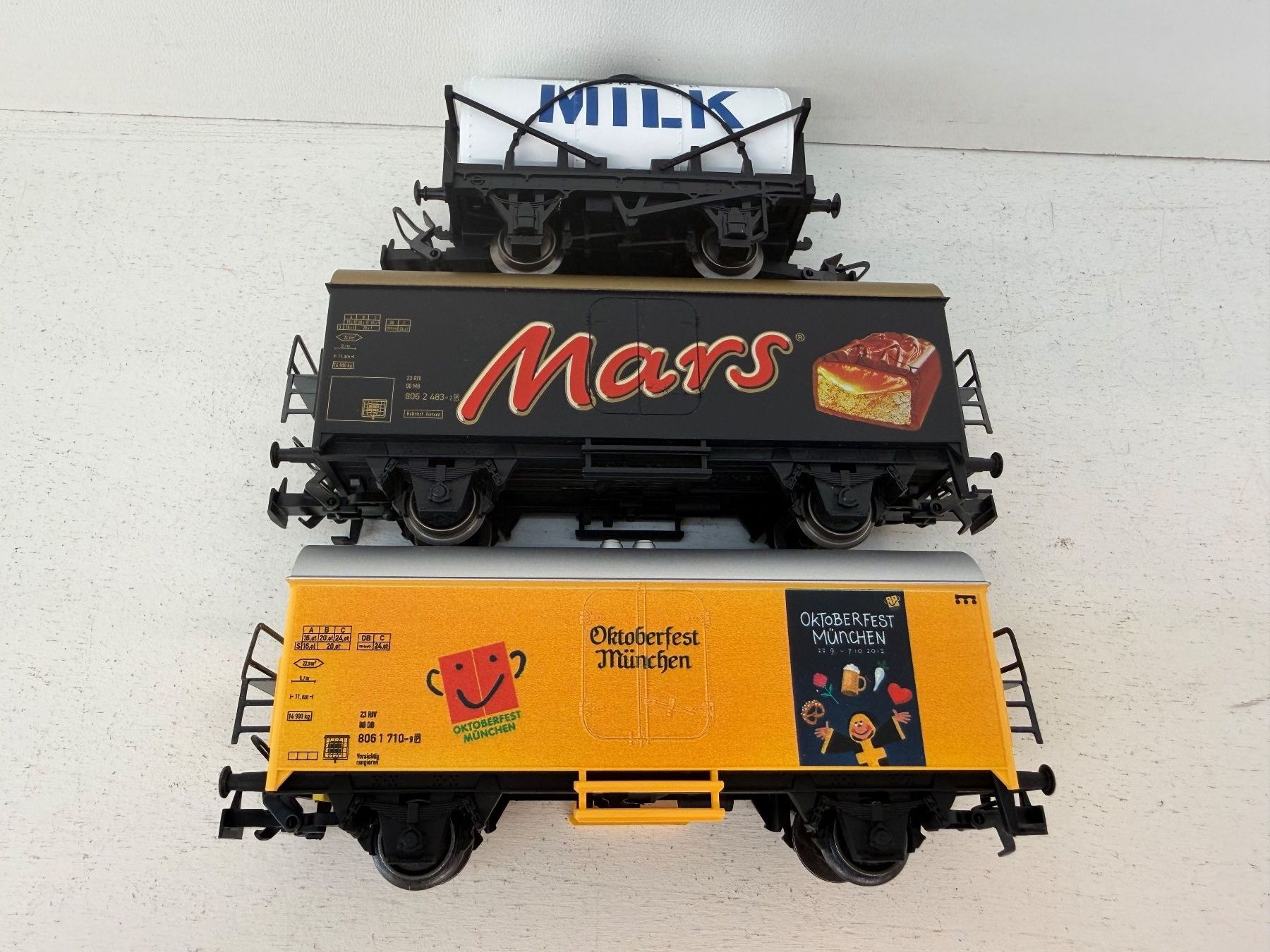 Märklin Modellini di ferrovie: Märklin 3er Set 44188 + 4415 Güterwagen der DB – Usato da Büsserach venduto da ModellbahnDepot 2