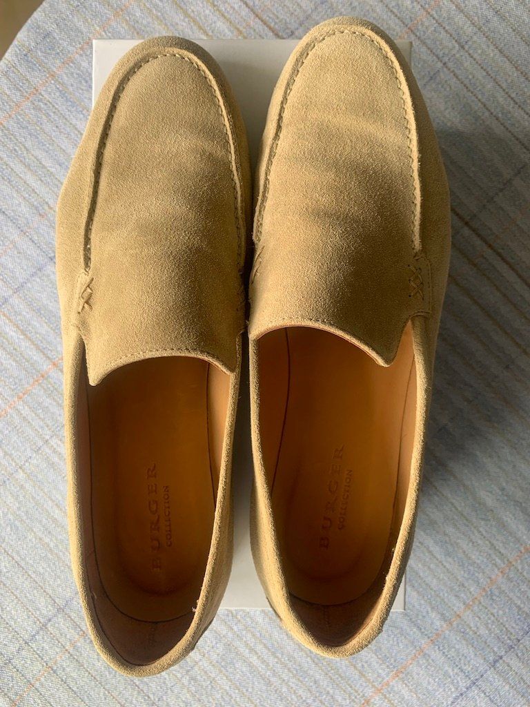 Damenschuhe: BURGER Loafers aus Velourleder – Gebraucht aus Oberrieden von rhidybli