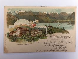 AK Gruss aus Sigriswyl am Thunersee Litho, Kurhaus Bären