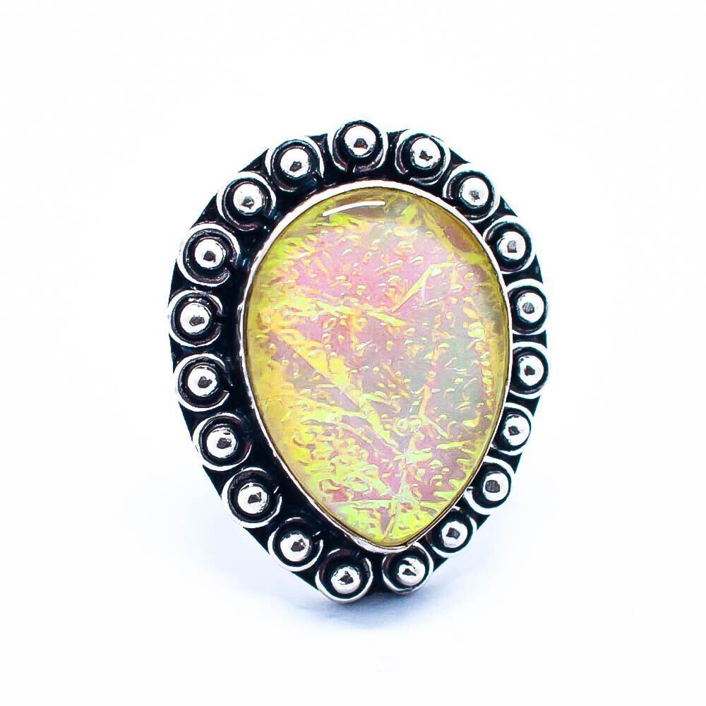 Anelli: Australian Triplet Opal Gemstone Handmade 925 Silver size 7 – Nuovo e nell'imballaggio originale da Gächlingen venduto da CHARLEZGIFTS