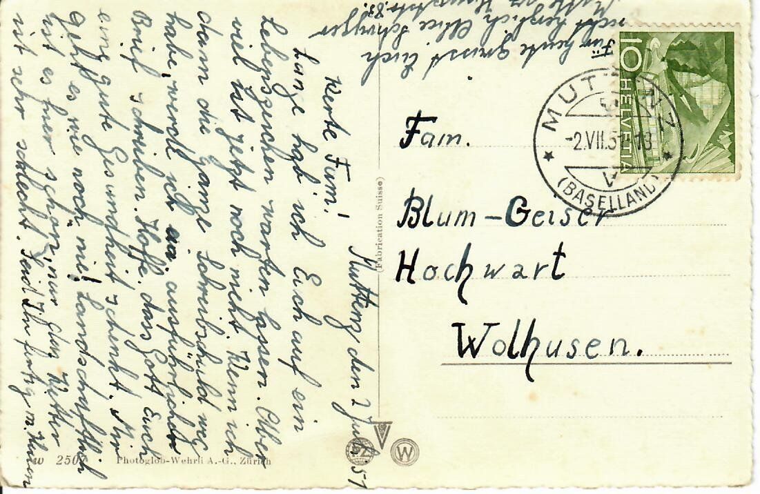 Cartes postales: Muttenz – D'occasion à Hochdorf par Ziegel-16 1