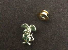 Goldiger Maus Sammler Pin