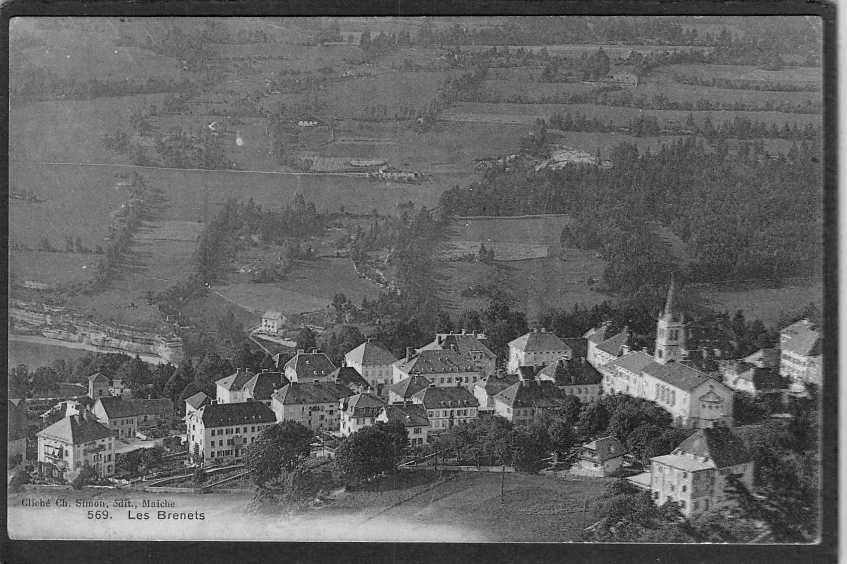 Cartoline postali: CP, Les Brenets , 1909 – Usato da Reichenburg venduto da Pipo-67