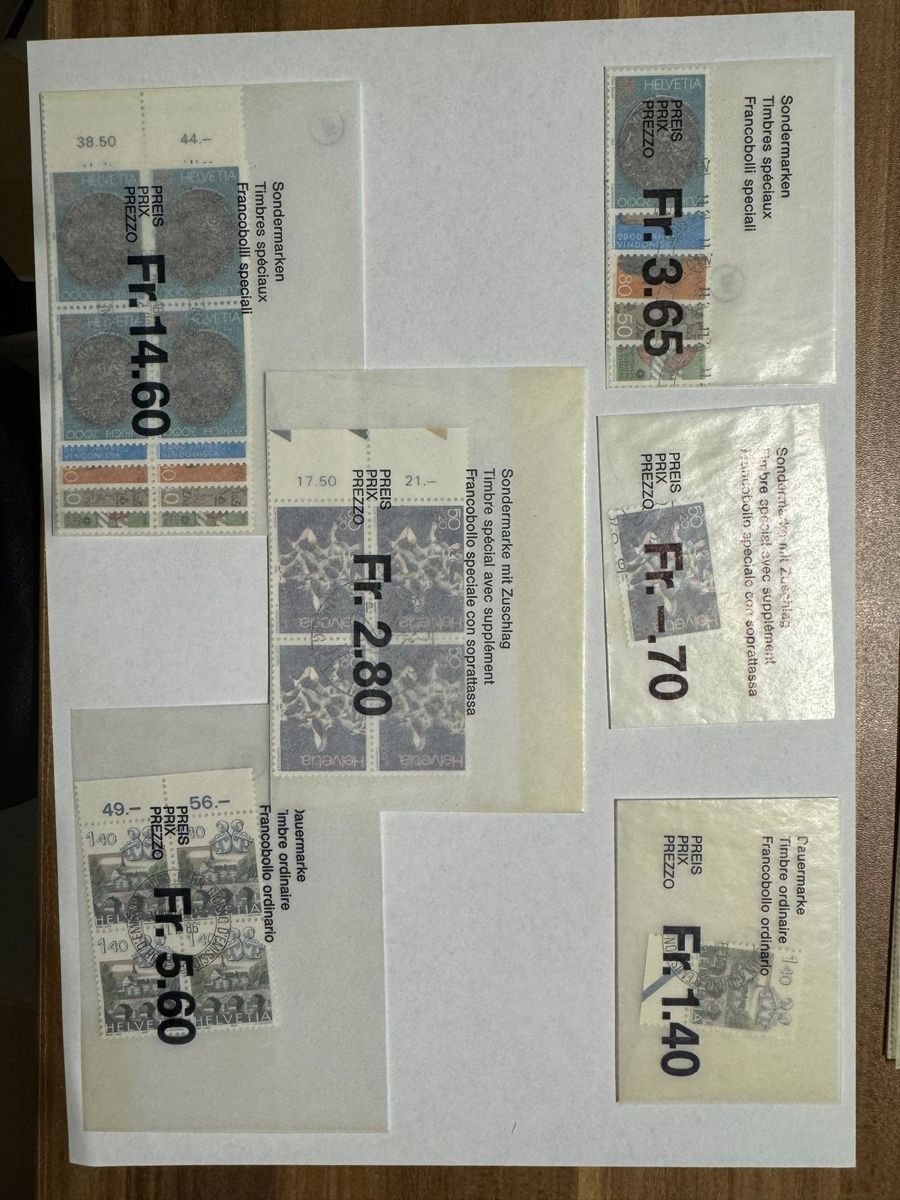 Tutti i francobolli: Briefmarken 1986 – Nuovo (secondo la descrizione) da Bütschwil venduto da sof_p98b 1
