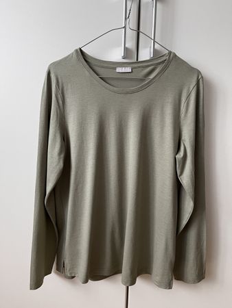 Hanro Langarmshirt Grün Gr. M Damen