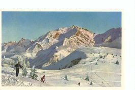 Skifahrer in den Alpen