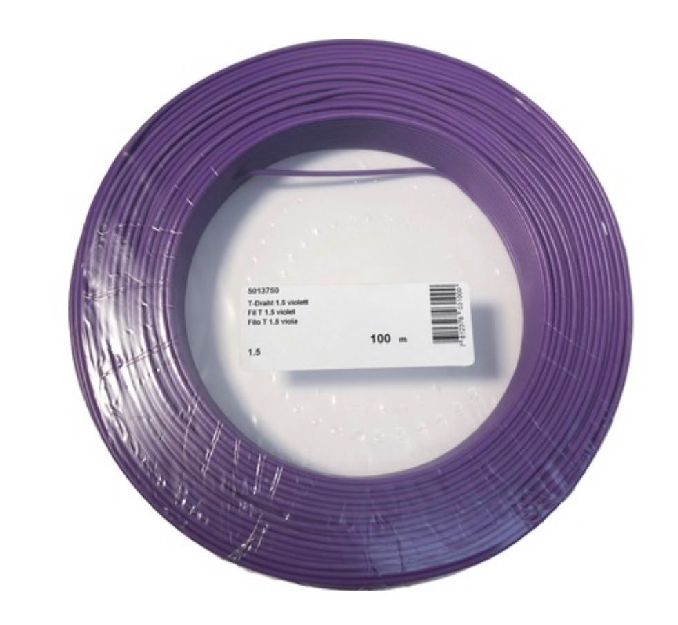 Cavi: T-Draht 1.5mm2 100m Violett – Nuovo e nell'imballaggio originale da Luzern venduto da Elektrogut