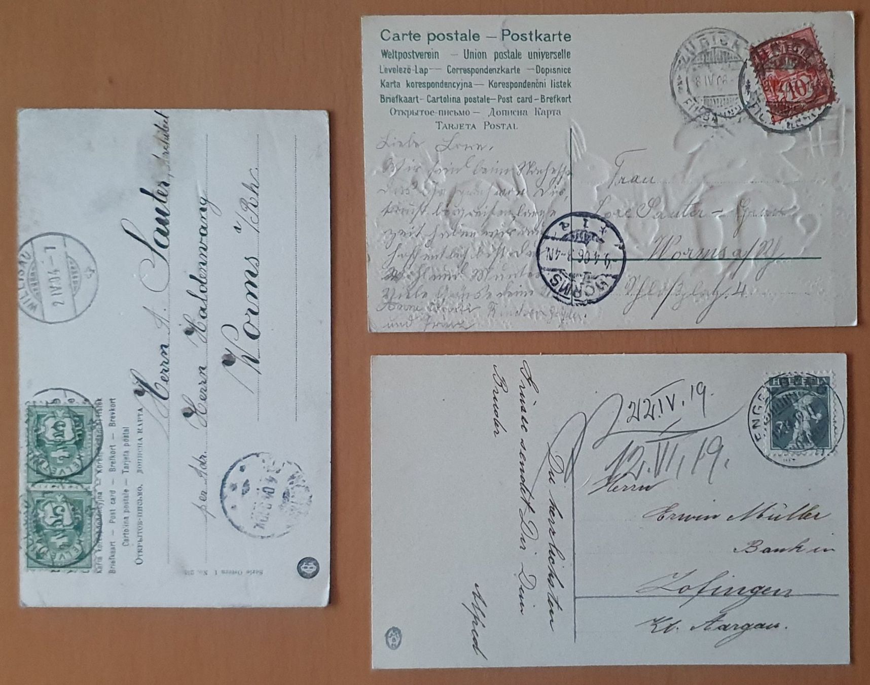 Cartoline postali: Ostern  - 3 Ansichtskarte – Usato da Kreuzlingen venduto da Rschweiz1 1