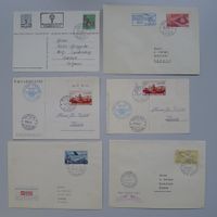 6 alte Luftpostbriefe, preiswert !