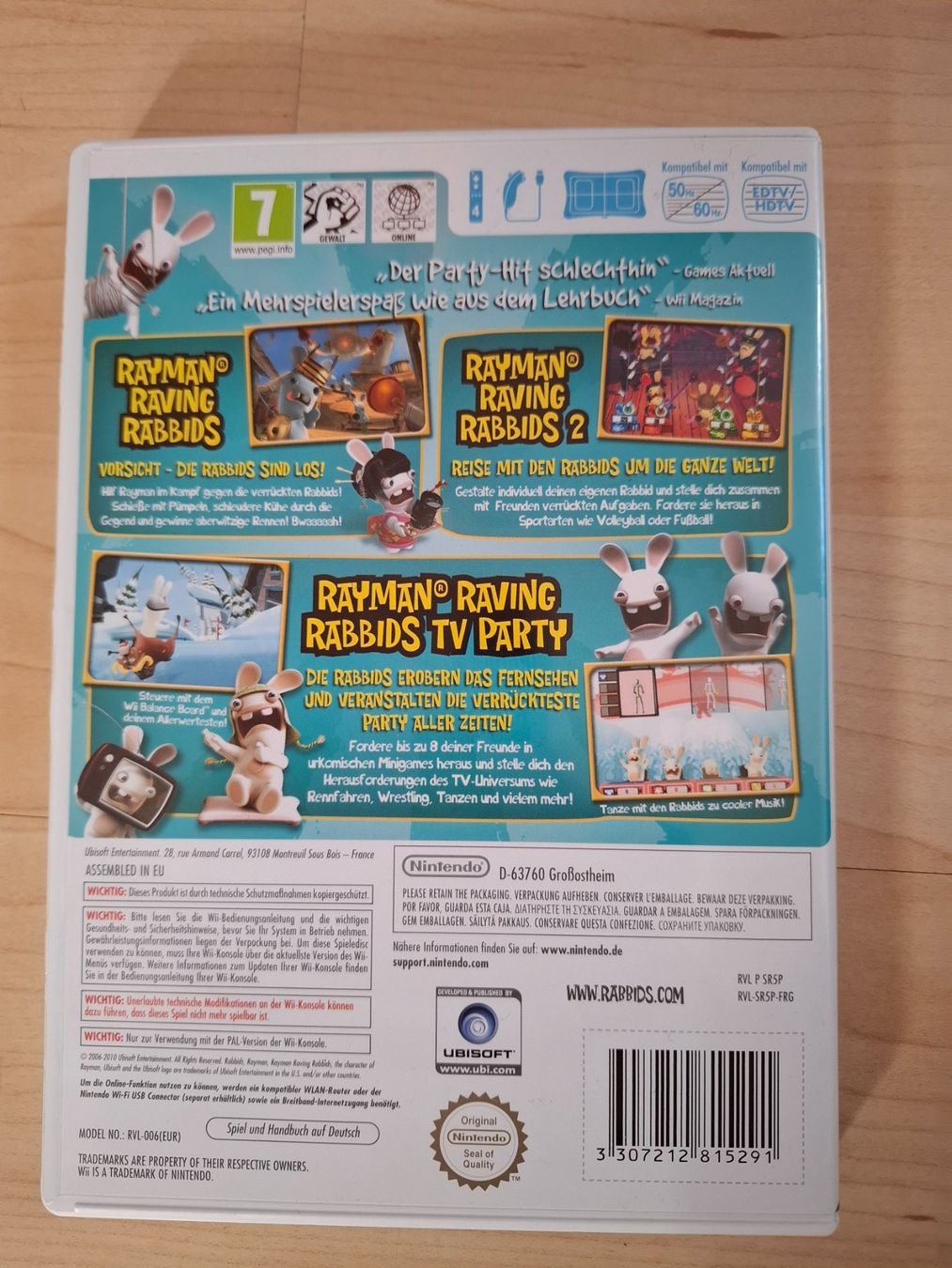 Nintendo Spiele: Nintendo Wii ,, Raving Rabbids, Party Collection,, – Gebraucht aus Oberurnen von rotty80 1