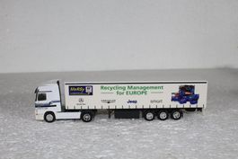 Herpa Mercedes Sattelzug Recycling Managment for Europe