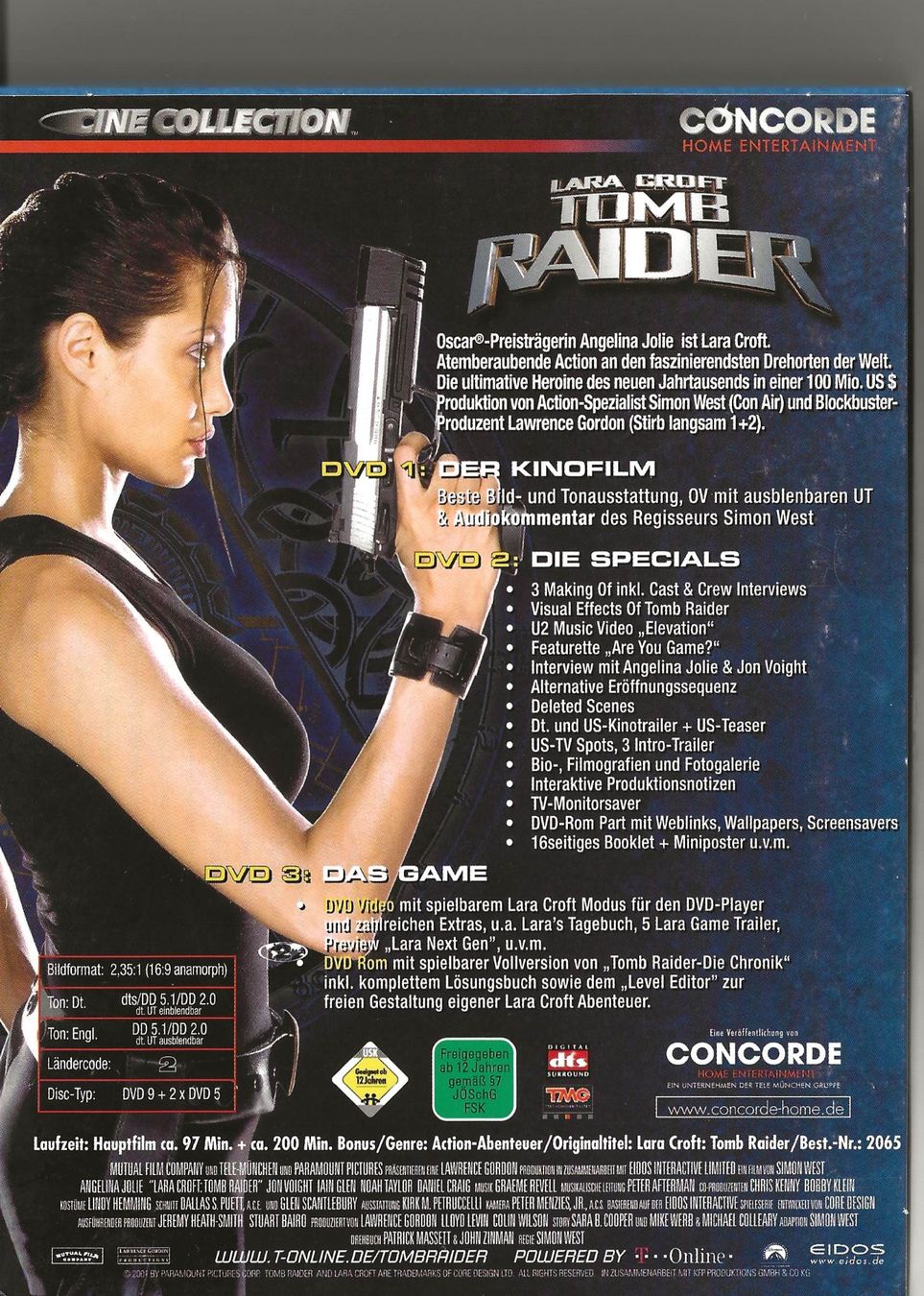 Alle DVDs: TOMB RAIDER -- CINE COLLECTION + GAME [3x DVD] – Gebraucht aus Anglikon von Duriel_77 1