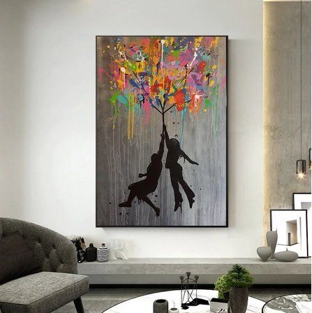 Poster & Bilder: Banksy Street Graffiti Collage: Balloon – Neu und originalverpackt aus Zürich von F-u-s-i-o-n