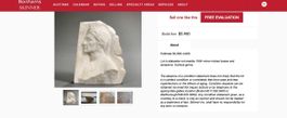 Alabaster Relief, Italia (1920), Dante Alighieri, Rarität!