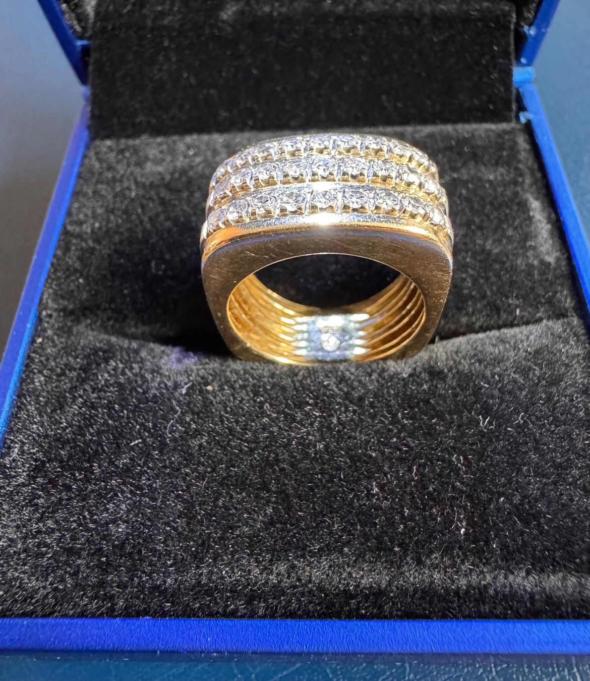 Anelli: Unisex 18k Goldring mit Diamanten – Usato da Ebikon venduto da Dmasterx 2