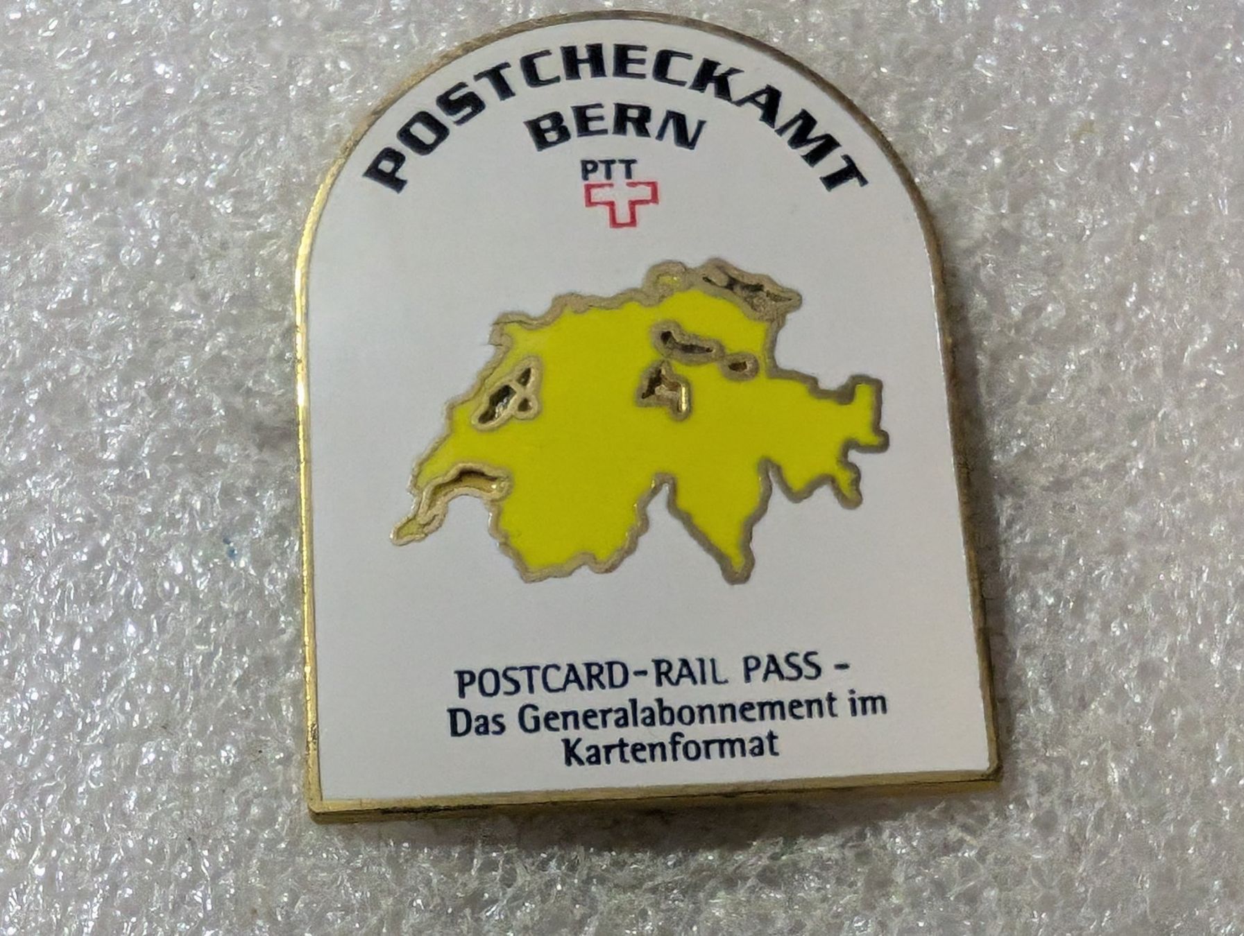 Placchette & Badge: Ansteckpin 61: PTT Postcheckamt Bern – Usato da Oppligen venduto da Pin-Fall-Shop