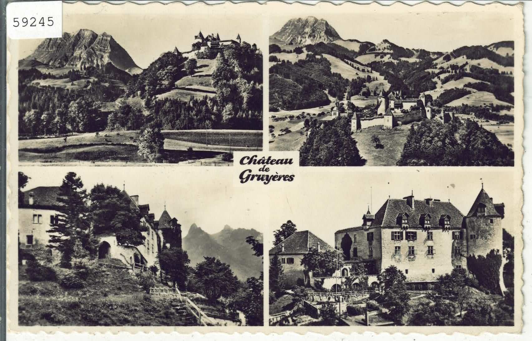 Cartoline postali: Chateau de Gruyeres - Multiview – Usato da Ettingen venduto da Kartenplanet