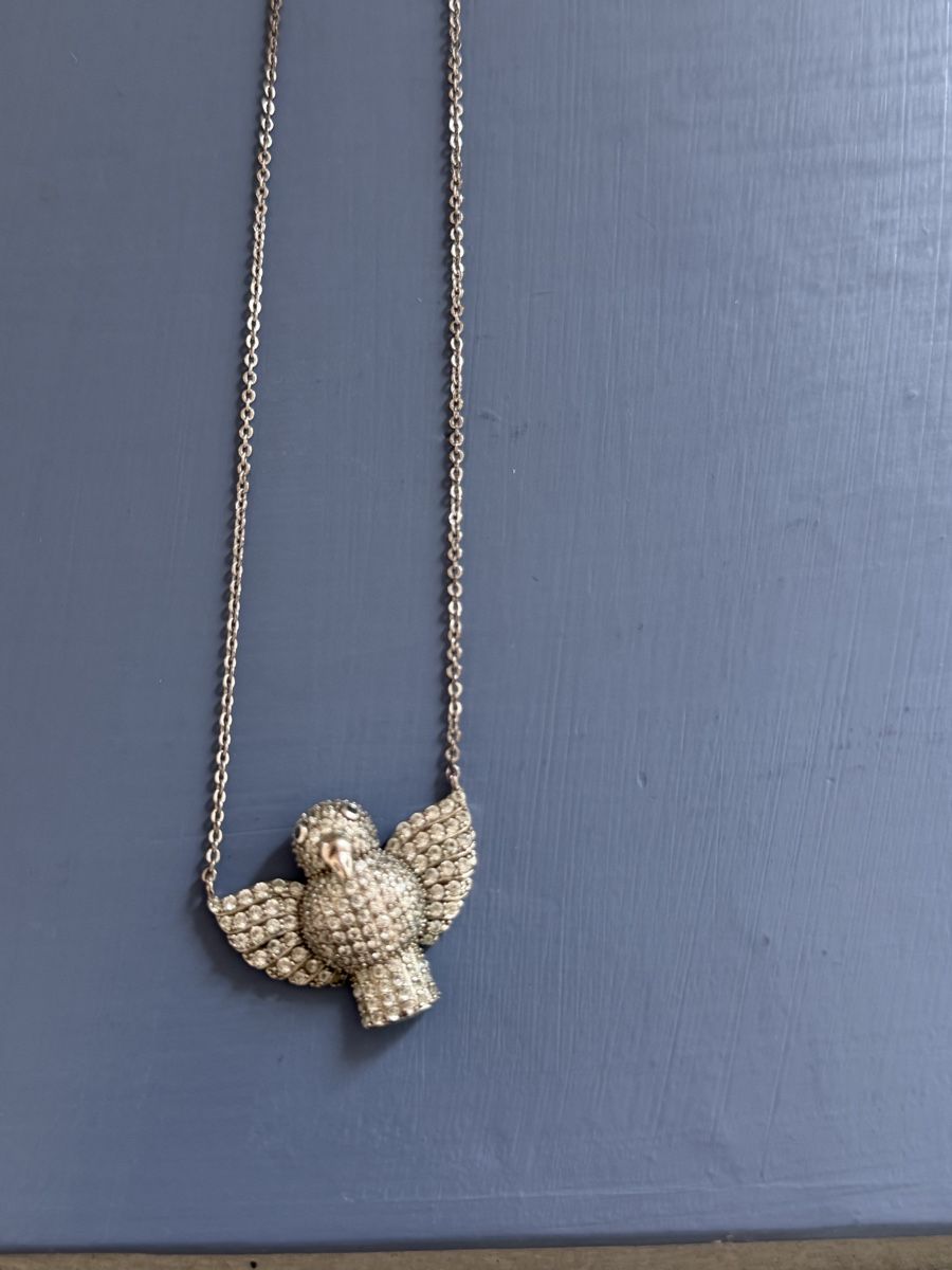 Catenine: Dove necklace with zirconia, silver-plated – Usato da Winterthur venduto da adriana_1000