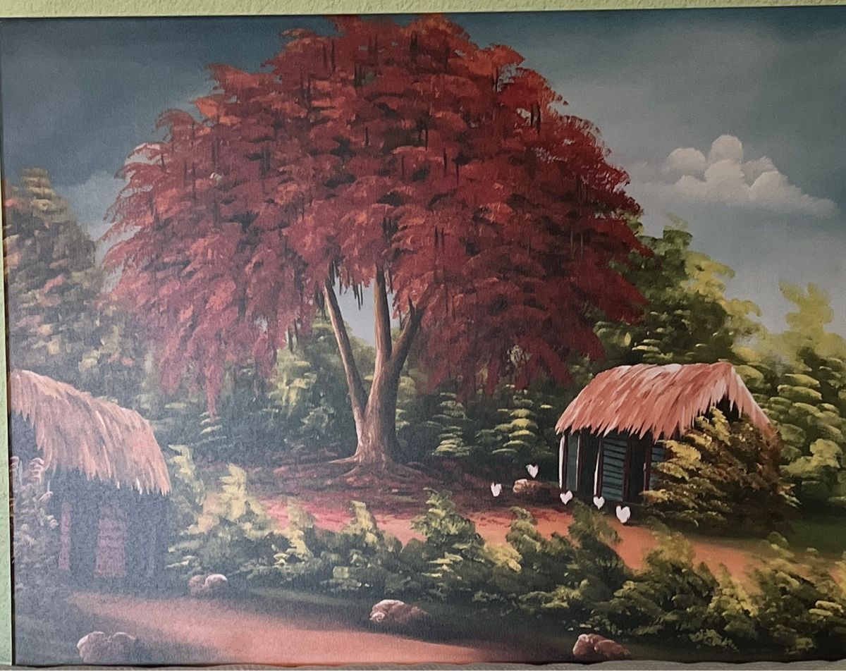 Foto & Immagini: Leinwand Bild mit rot blühenden Baum 80x60 – Nuovo (secondo la descrizione) da Unterlunkhofen venduto da Hundeknochen