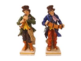 Saxe Porzellanfiguren Musiker Handbemalt - Rarität