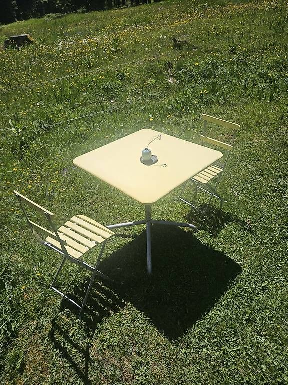 Bigla Set di tavolo e panche: Table de jardin BIGLA + 2 chaises – Usato da Rochefort venduto da matold 4