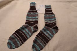 Handgestrickte Wollsocken  Gr: 39  (435-)