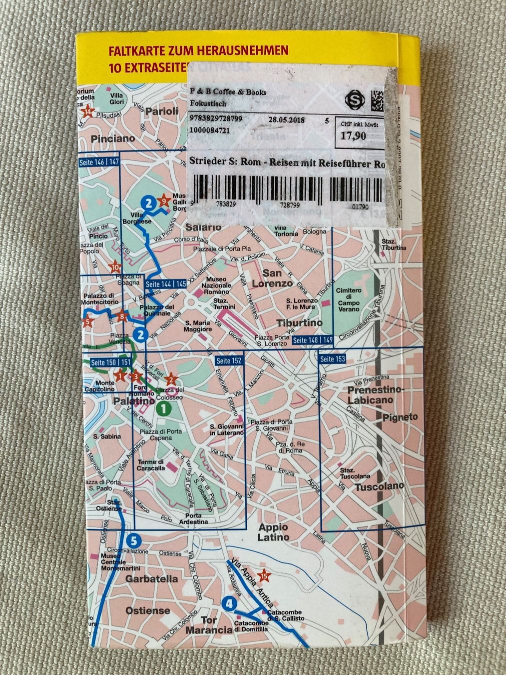 Bücher: Marco Polo, Reiseführer Rom, 2017, mit Karte – Gebraucht aus Baden von Yoyo1 2