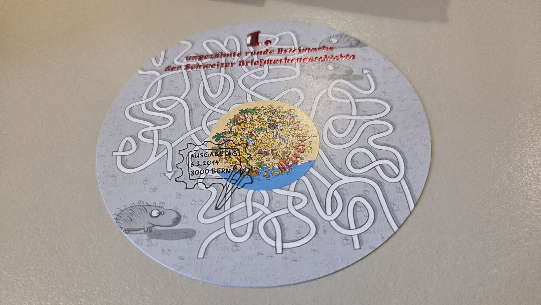 Alle Briefmarken: 2014 FDC Maximumkarte Fred & Fun – Gebraucht aus Arni AG von Moth68