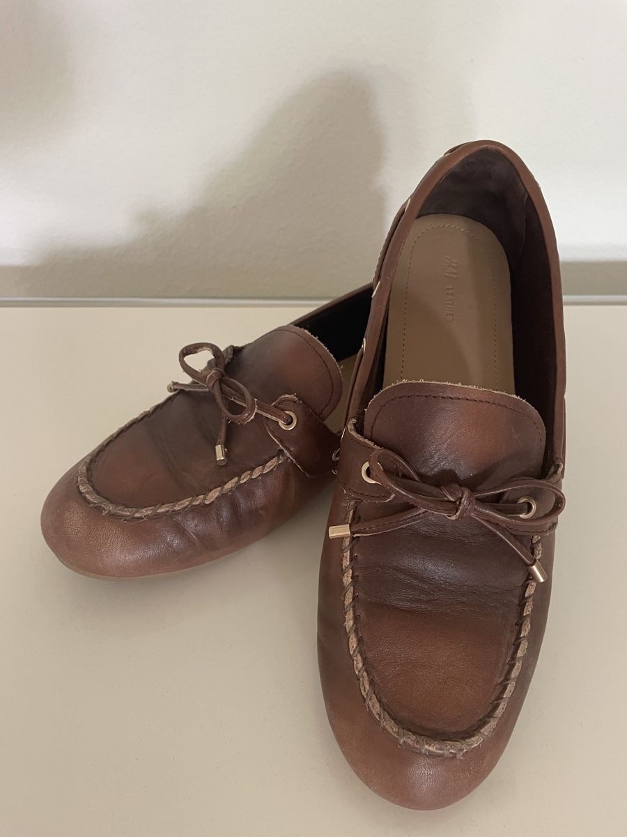 H&M Scarpe da donna: Braune Leder-Loafer Gr. 40 H&M Premium – Usato da Zürich venduto da apotheke0812