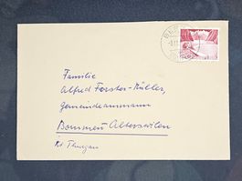 CL23 Enveloppe + Timbre Suisse 1952