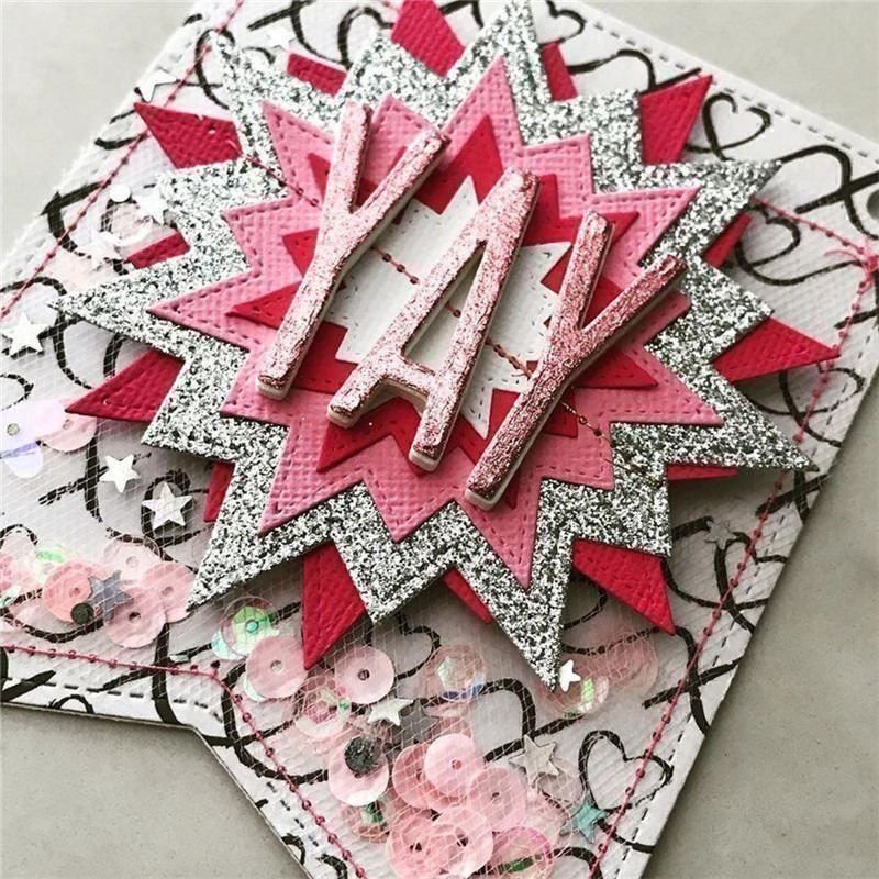 Schablonen: STERN BLUME 4-TEILIG STANZSCHABLONE – Neu und originalverpackt aus Affoltern am Albis von scrapbooking 1