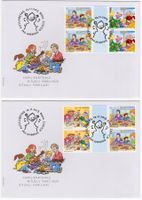 FDC 2015 Pro Juventute Serie mit Zwischensteg aus MH