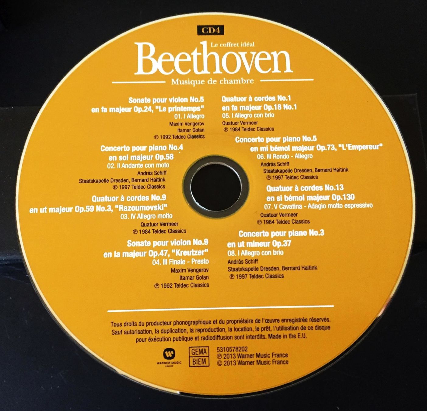 CD: Le coffret idéal Beethoven  3 CDs Boxset – Usato da Genève venduto da Cockattoo 3