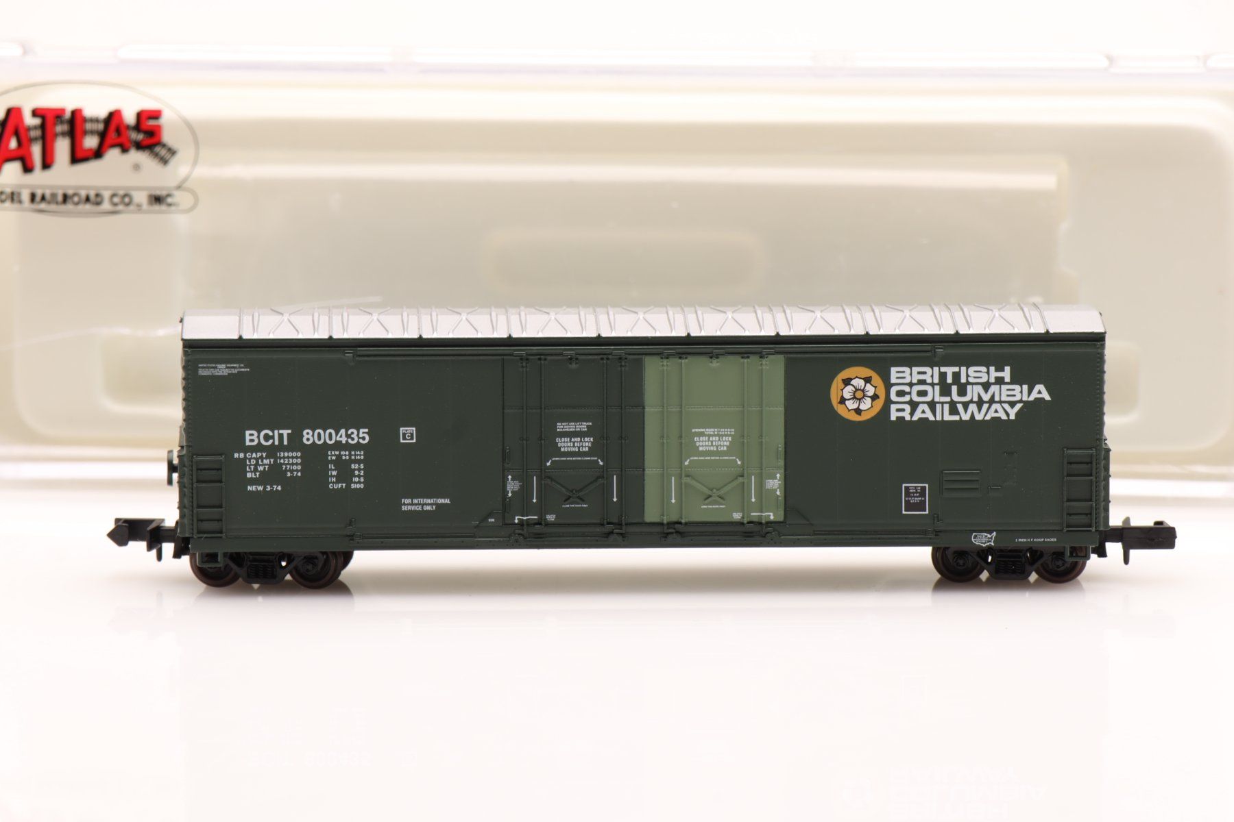 Modellini di ferrovie: Atlas 31001 BC Rail Evans D.P.D Box, Spur N – Nuovo (secondo la descrizione) da Ried (Muotathal) venduto da Modellbahn.swiss 1