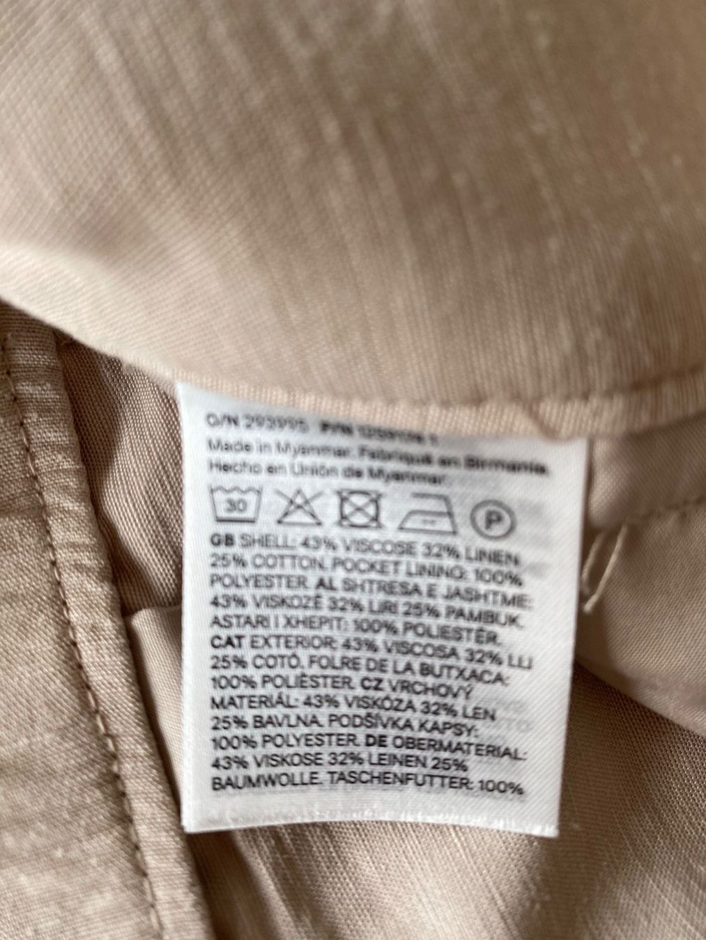 H&M Pantaloni: Shorts, H&M, Gr. 34, Leinen – Nuovo (secondo la descrizione) da Biberstein venduto da Miana2 3