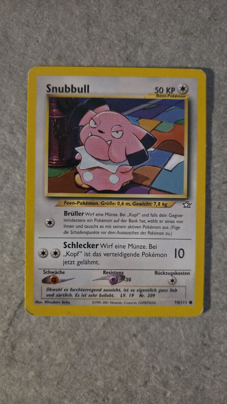 Pokémon Sammelbilder & Trading cards: Snubull Pokemon Karte – Gebraucht aus Rorschach von Craint