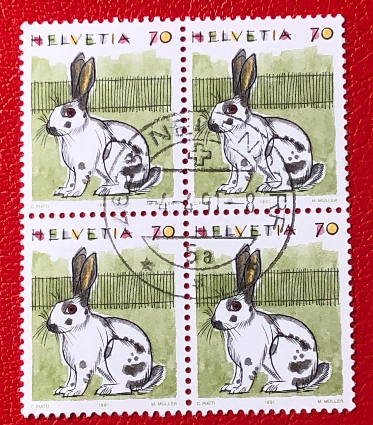 Tutti i francobolli: 4 er Block Nr.791 mit Vollstempel – Usato da Aarau venduto da Billa007