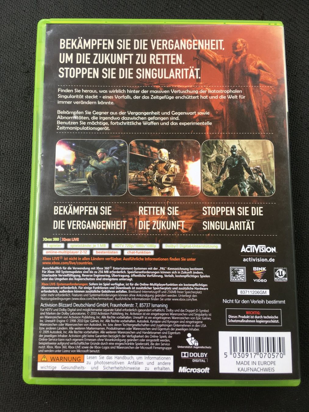 Microsoft Giochi: Singularity - Xbox 360 – Usato da St.Gallen venduto da sjosjo 1