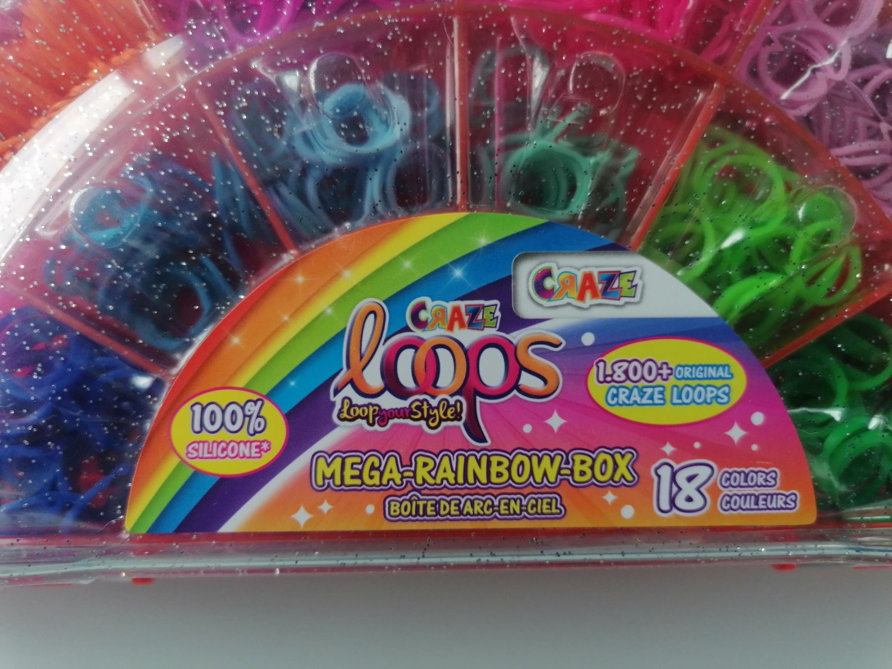 Kit bricolage: Ca. 80% vollständig: LOOPS Mega-Rainbow Box – Usato da Uster venduto da Smilla07 1
