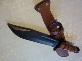 Grossen Militär Dolch Jagdmesser Freizeit Messer sw Klinge