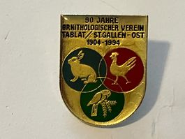 1 Pin Ornithologischer Verein Tablat St. Gallen Ort 90 Jahre