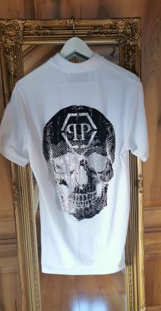 Philipp Plein Polo Shirt, Totenkopf, neuwertig, Grösse M