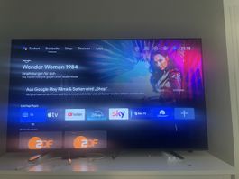 Sony KD‑65A8 OLED 65″ + Standfuß + Sony HT‑X8500 Soundbar –