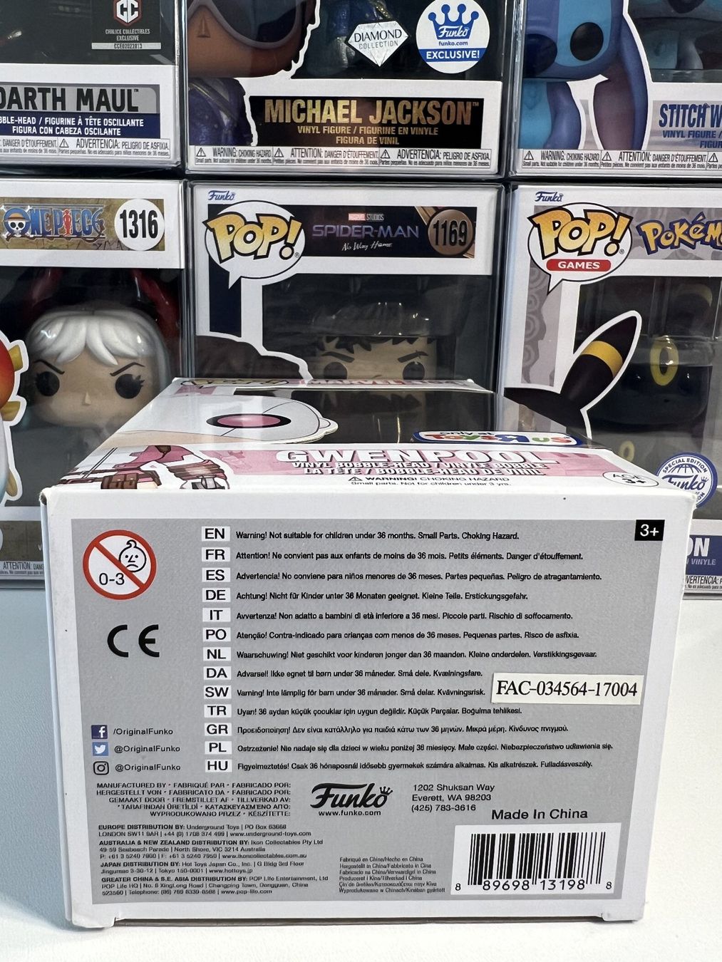 Funko Statuette: Funko POP! Marvel Gwenpool with Phone Edition Limitée – Usato da Le Mouret venduto da perfectbijou 5